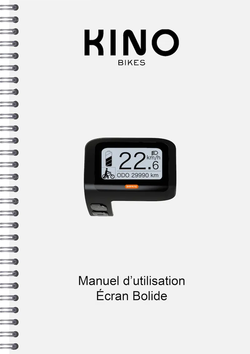 Manuel utilisation ecran Bolide